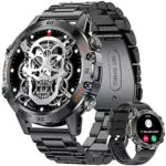 Smartwatch LIGE Militär Herren - HD Touchscreen, 100 Sportmodi, Herzfrequenz, Schlafmonitor, SpO2, Schrittzähler, Wasserdicht 5ATM