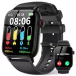 Smartwatch LLKBOHA für Herren und Damen - Fitnessuhr mit Telefonfunktion, wasserdicht, SpO2/Herzfrequenzmonitor, Schlafmonitor, Schrittzähler - Android/IO.