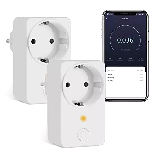 "LoraTap WLAN-Steckdosen mit Verbrauchszähler und Fernbedienung für Smart Home"