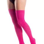 LORES Overknee-Socken Beinstulpen in Fuchsia