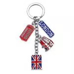 Metall Schlüsselanhänger mit UK Flagge - Union Jack Design