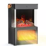 Elektrokamin Heizlüfter mit Flammeneffekt und Fernbedienung