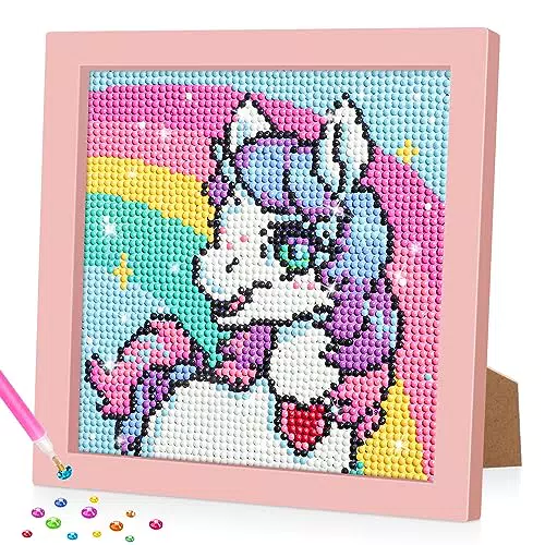 Einzigartiges Einhorn Diamond Painting Set für Mädchen - Kunsthandwerk für Zuhause