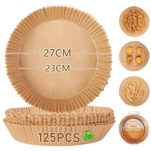 Heißluftfritteuse Backpapier für Airfryer - Rundes Baking Paper für Heissluftfritteuse - Zubehör Liner