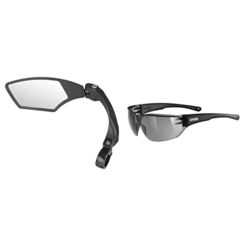 Fahrradspiegel M-Wave SPY Space & Uvex sportstyle 204 Sportbrille
