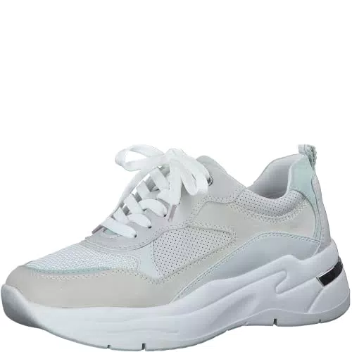 MARCO TOZZI Damen Sneaker mit flachem Absatz und Wechselfußbett - Ideal für Business und Freizeit