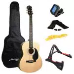Martin Smith Akustikgitarren-Set: Gitarre in voller Größe mit Zubehör