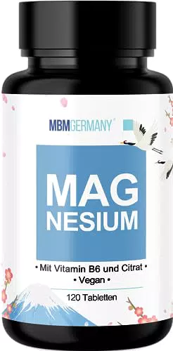MBMGermany® Magnesium B6 Citrat 2100mg Laborgeprüft Deutschland
