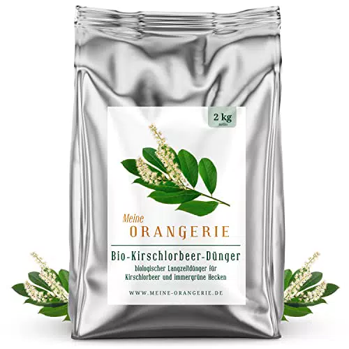 Bio Orangerie Kirschlorbeer Spezial-Dünger - Hochwertiger Dünger für gesunde Lorbeerhecken