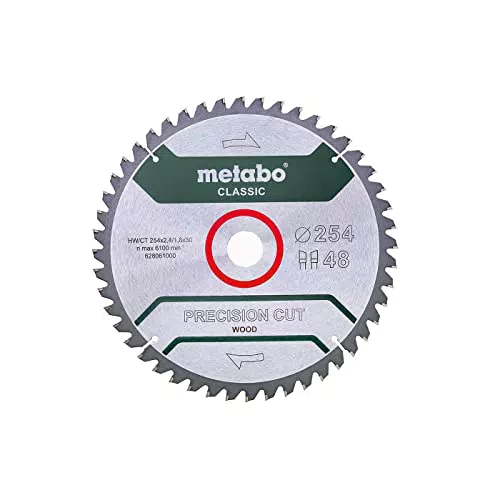 Metabo Sägeblatt "Precision Cut Wood", 254x2,4/1,8x30, Z48, HW/CT - Modellnummer 628061000