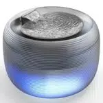 Milfech Katzenbrunnen mit LED Licht und Filtern - Automatischer Trinkbrunnen für Katzen und Hunde