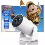 WiMiUS Mini Beamer 1080P Full HD mit Automatischer Trapezkorrektur