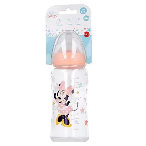 Disney Baby Minnie Mouse Silikonflasche mit Anti-Schwellungssystem