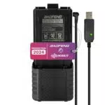 BAOFENG Akku BL-5L mit USB Ladekabel und 3800 mAh Li-Ion Batterie - Zubehör für BAOFENG Handfunkgeräte UV-5R, BF-8HP, UV-5RX3 uvm.