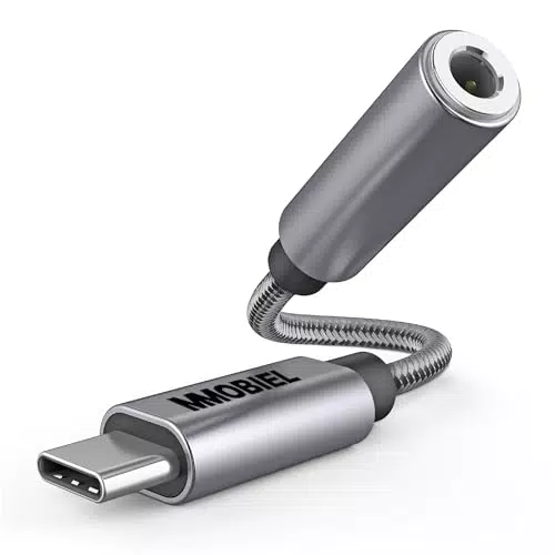 Adapter USB C auf 3.5mm Klinke mit Mikrofon - Kompatibel mit Samsung, iPad, iPhone