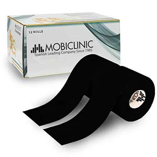 Mobitape Kinesiotape für kinesiologische Therapie und Sport - Schwarz