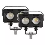 LED Motorrad Zusatzscheinwerfer 50W 5000LM 3 Modi Nebelscheinwerfer 6000K für Motorrad Offroad SUV ATV LKW