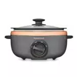 Morphy Richards Slow Cooker Sear and Stew 460016 - Schwarz und Roségold