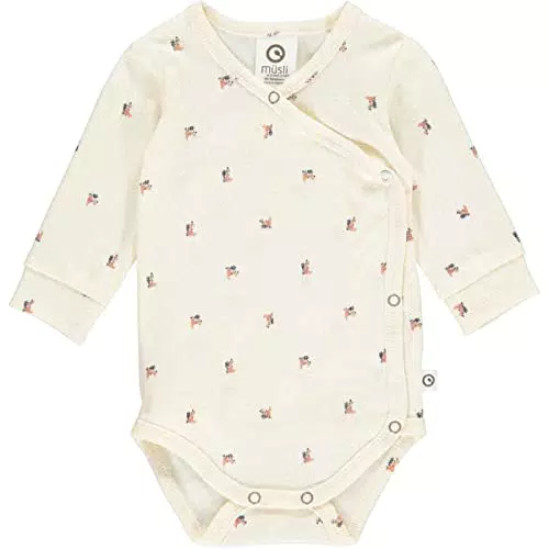 Green Cotton Baby Boys Mini me Langarm-Body, Weiß 68