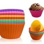 Silikon Muffinform für Cupcakes und Kuchen - Hitzebeständige Backform, Spülmaschinengeeignet