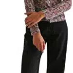 NA-KD Damen Mesh Cardigan mit Blumendruck
