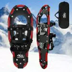 NACATIN Schneeschuhe mit Tragetasche und verstellbaren Befestigungen