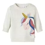NAME IT Baby Girls NBFTUNIS LS Knit Strickoberteil, Rose Smoke