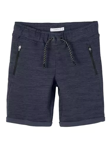 NAME IT Jungen Sweatshorts mit Reißverschlusstasche