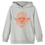 NAME IT Jungen Sweatshirt mit langen Ärmeln - Grau Melange