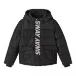 NAME IT Jungen NKMMANDER Pufferjacke - Schwarze Winterjacke