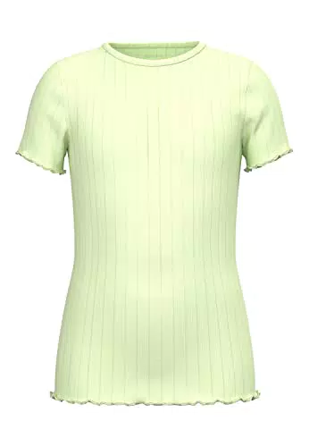 NAME IT Mädchen Nkfnoralina Ss Top Noos, Lime Cream