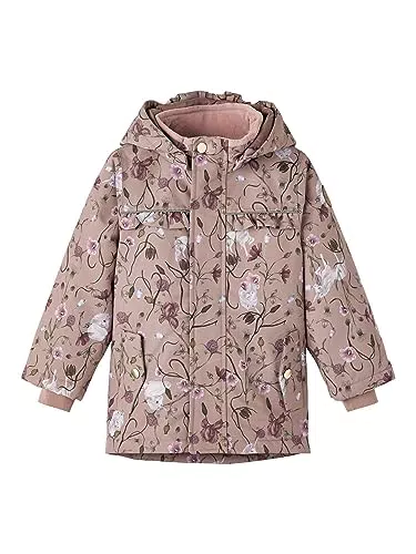 NAME IT Mädchen Winterjacke mit Einhorn-Motiv, Größe 104