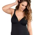 Naturana BH-Hemdchen mit Schale - Schwarz