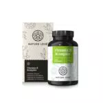 NATURE LOVE® Vitamin B Komplex - Hochdosiert mit 500 µg Vitamin B12 - 180 Kapseln - Alle 8 B-Vitamine - Vegan & laborgeprüft