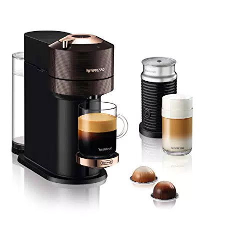 Nespresso De'Longhi ENV 120.BWAE Vertuo Next Kaffeekapselmaschine mit Milchaufschäumer
