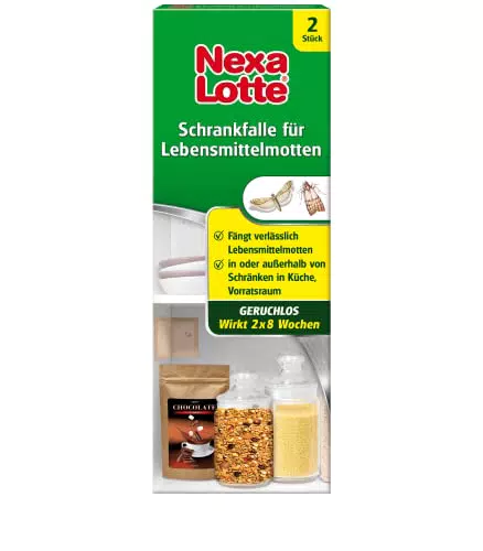 Falle für Lebensmittelmotten von Nexa Lotte - Effektive Mottenbekämpfung