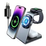 Ladegerät für iPhone, Apple Watch und AirPods - Kabellose 3-in-1 Ladestation