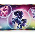 NICI Rechteckiges Kissen Pony Stars Green - Kuscheliges Kissen für Pferdeliebhaber