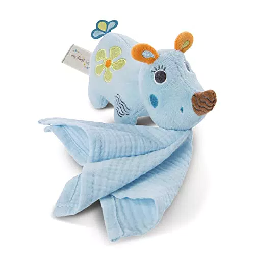 NICI Nashorn Plüschtier mit Schmusetuch, 13 cm - Weiches Kuscheltier für Babys ab 0+ Monaten