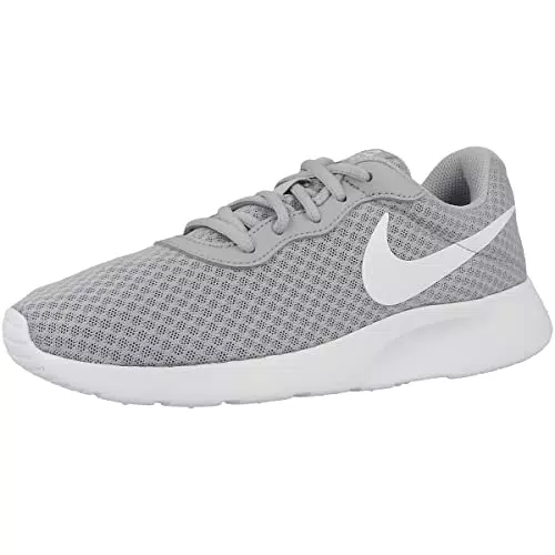 Nike Damen Tanjun Sneakers, Wolf Grey White-Barely Volt-Bl