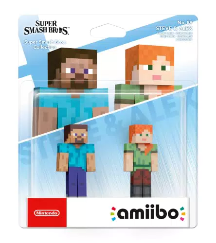Nintendo Amiibo Steve & Alex - Smash Bros Kollektion