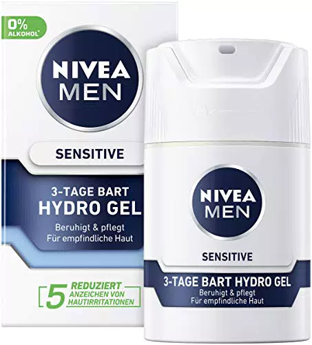 Nivea Men Sensitive Bartpflege Hydro Gel - Beruhigende Gesichtscreme