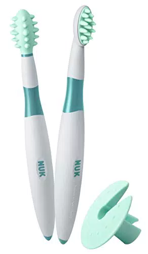 NUK Baby Zahnbürste Lernset - Putzlernstift und Putztrainer für die optimale Vorbereitung aufs Zähneputzen