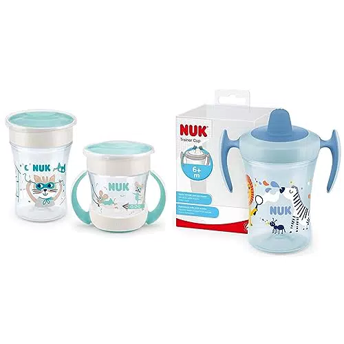 NUK Magic Cup Trinklernbecher mit weichem Trinkschnabel & ergonomischen Griffen