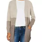 Strickjacke von ONLY mit Taschen und offenem Cardigan-Stil
