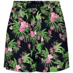 ONLY Damen Onlnova Life Jasmin PTM Shorts, Sun Orange/AOP:428 Rocking Zigzag