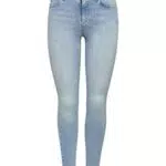 ONLY Damen Skinny Fit Jeans, Stone Washed Denim Stretch Hose