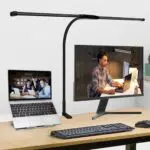 Schreibtischlampe LED Dimmbar mit Klemme - Augenschutz Tageslichtlampe