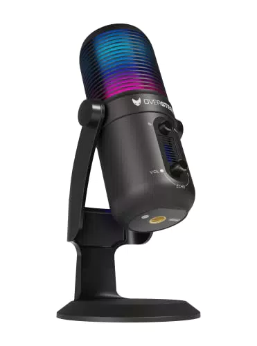 Oversteel Elinvar USB-Gaming-Mikrofon mit RGB-Beleuchtung und Plug & Play - Kompatibel mit PC, XBOX, PS und Mac