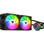 Oversteel ZIRCON Flüssigkeitskühlung 240mm RGB, 2x PWM Lüfter 120mm - Kompatibel mit Intel und AMD AM4